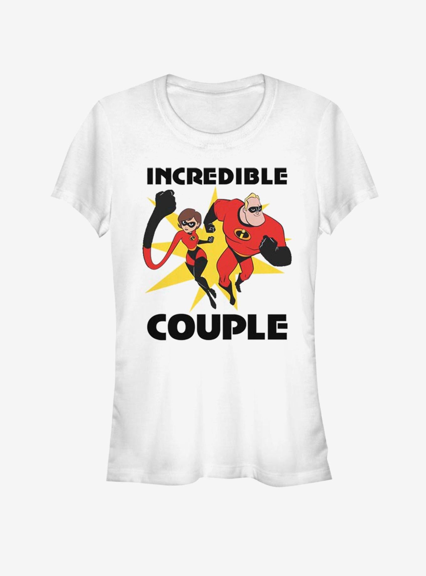Disney Pixar Incredibles Incredible Couple Girls T-Shirt | Premium Unisex T-Shirt, Trending Graphic Tee