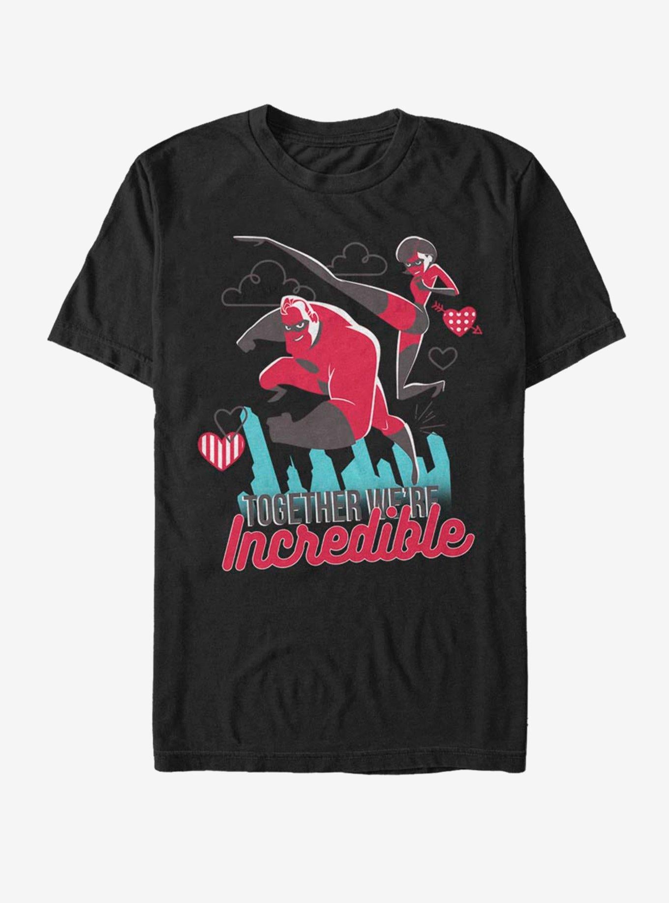 Disney Incredibles Together Incredible Valentine T-Shirt | Premium Unisex T-Shirt, Trending Graphic Tee