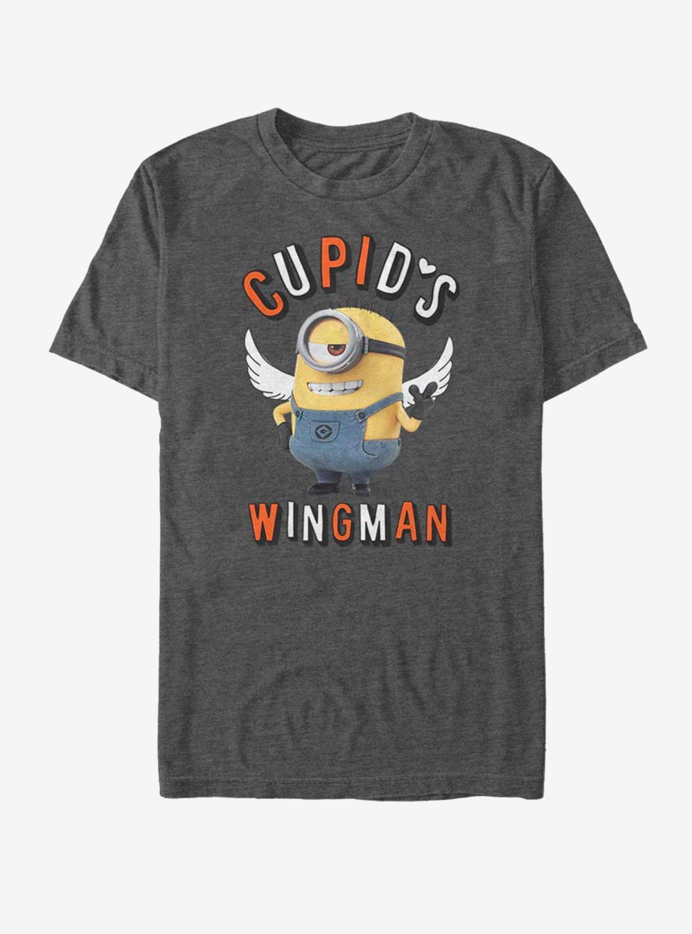 Minion Cupid's Wingman Valentine T-Shirt | Premium Unisex T-Shirt, Trending Graphic Tee