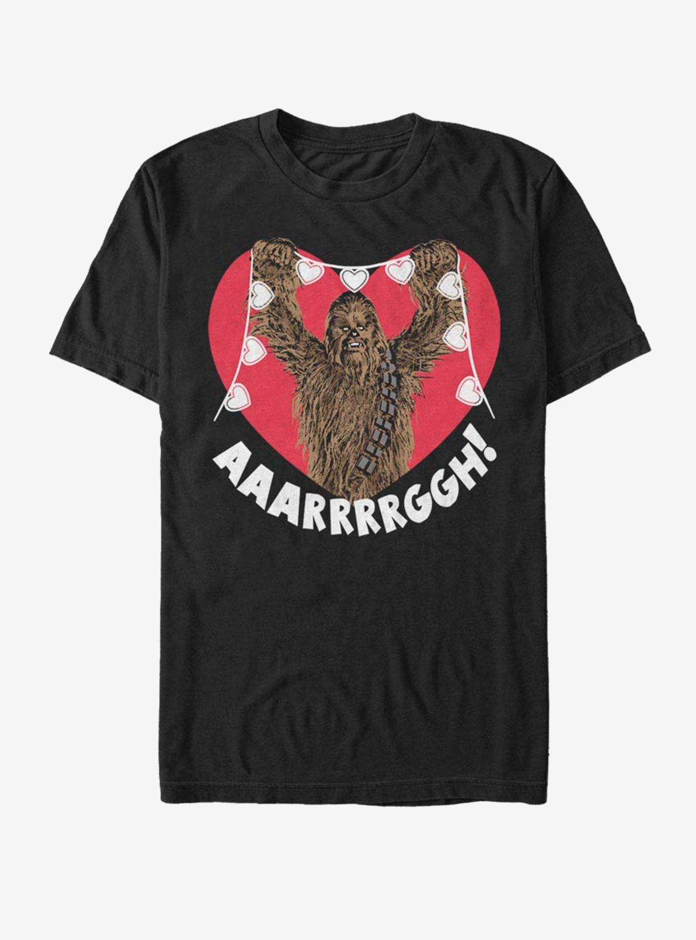 Star Wars Chewie Valentine HeartsT-Shirt | Premium Unisex T-Shirt, Trending Graphic Tee