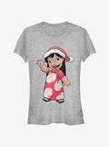Disney Lilo Stitch Christmas Lilo Girls T-Shirt T-Shirt | Trending Streetwear Style | Top Pick For Fans