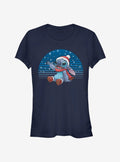 Disney Lilo Stitch Christmas Snowing Stitch Girls T-Shirt T-Shirt | Aesthetic Graphic | Perfect For Daily Wear