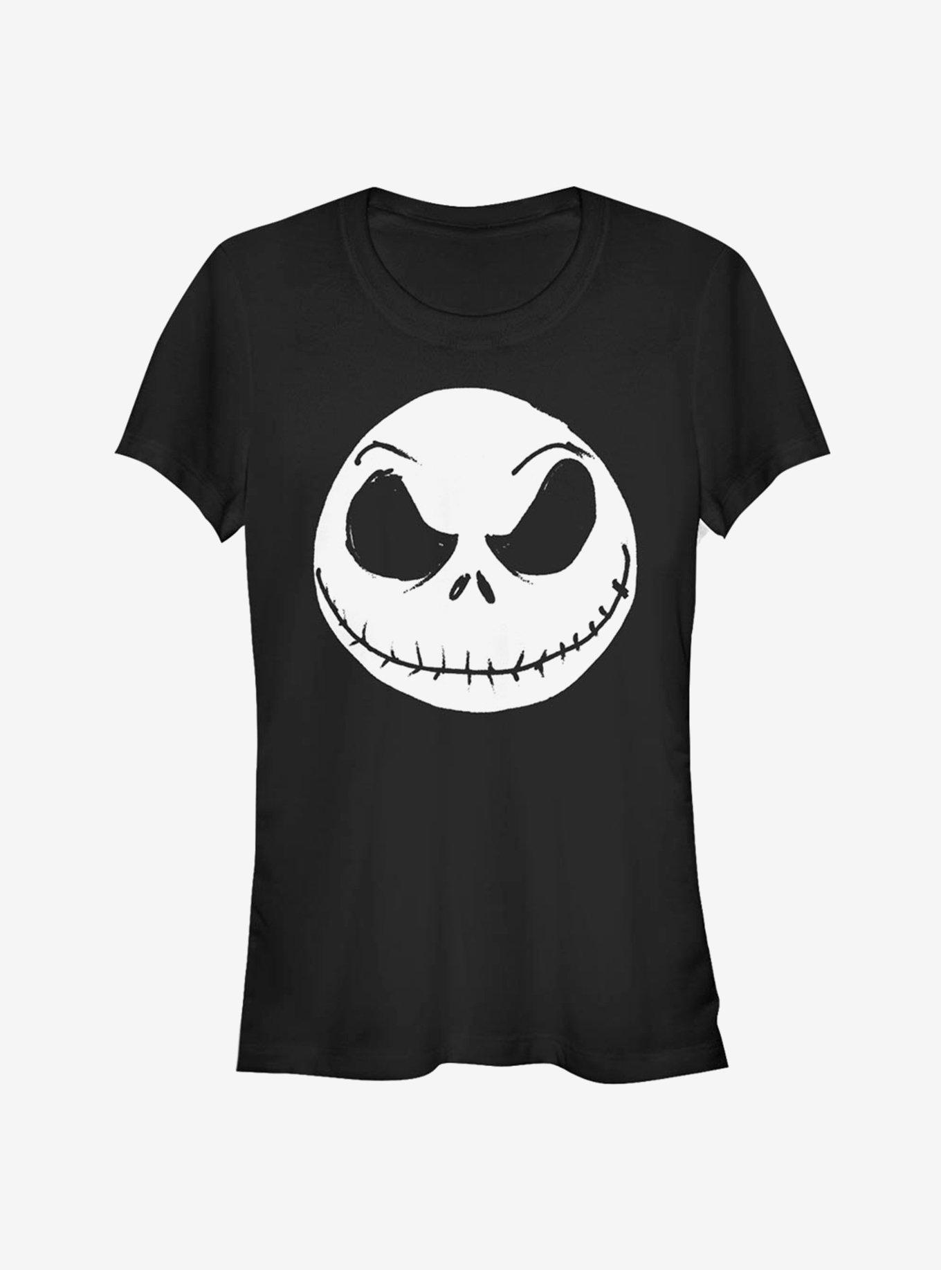The Nightmare Before Christmas Big Face Jack Girls T-Shirt T-Shirt | Viral Style | Top Pick For Fans