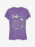 Disney The Nightmare Before Christmas Jack Skellington Spiral Classic Girls T-Shirt