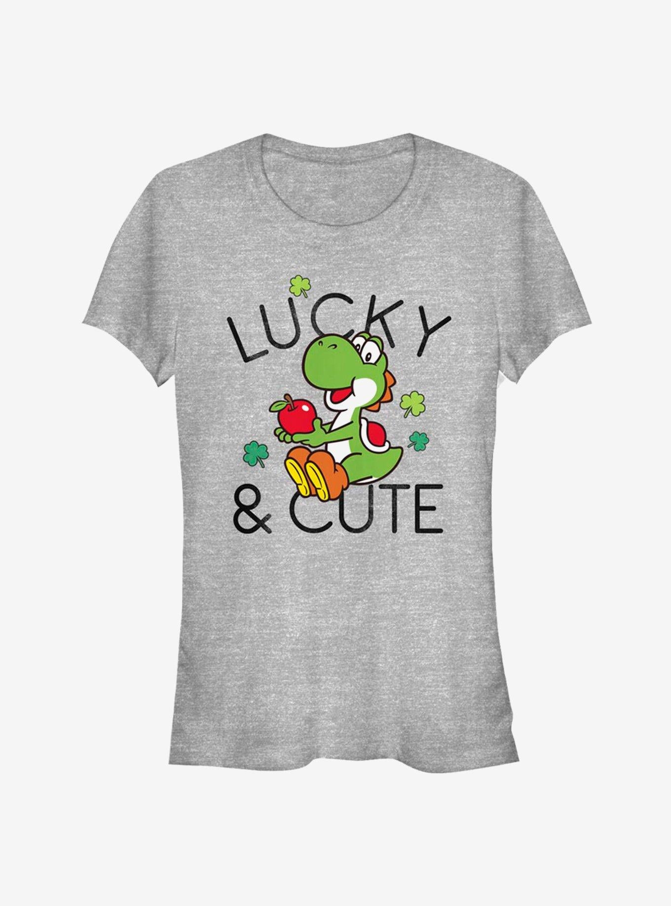 Nintendo Super Mario Lucky And Cute Yoshi Girls T-Shirt | Premium Unisex T-Shirt, Trending Graphic Tee