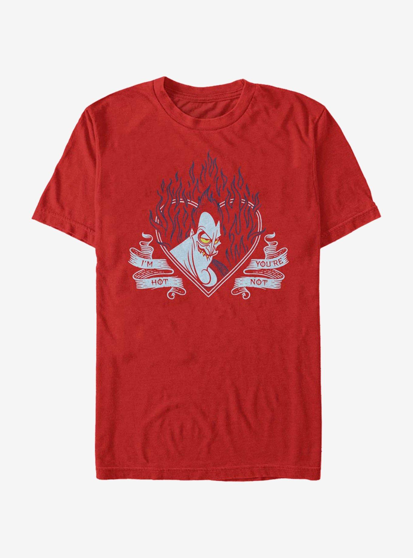 Disney Villains Hades Im Hot You're Not T-Shirt | Premium Unisex T-Shirt, Trending Graphic Tee
