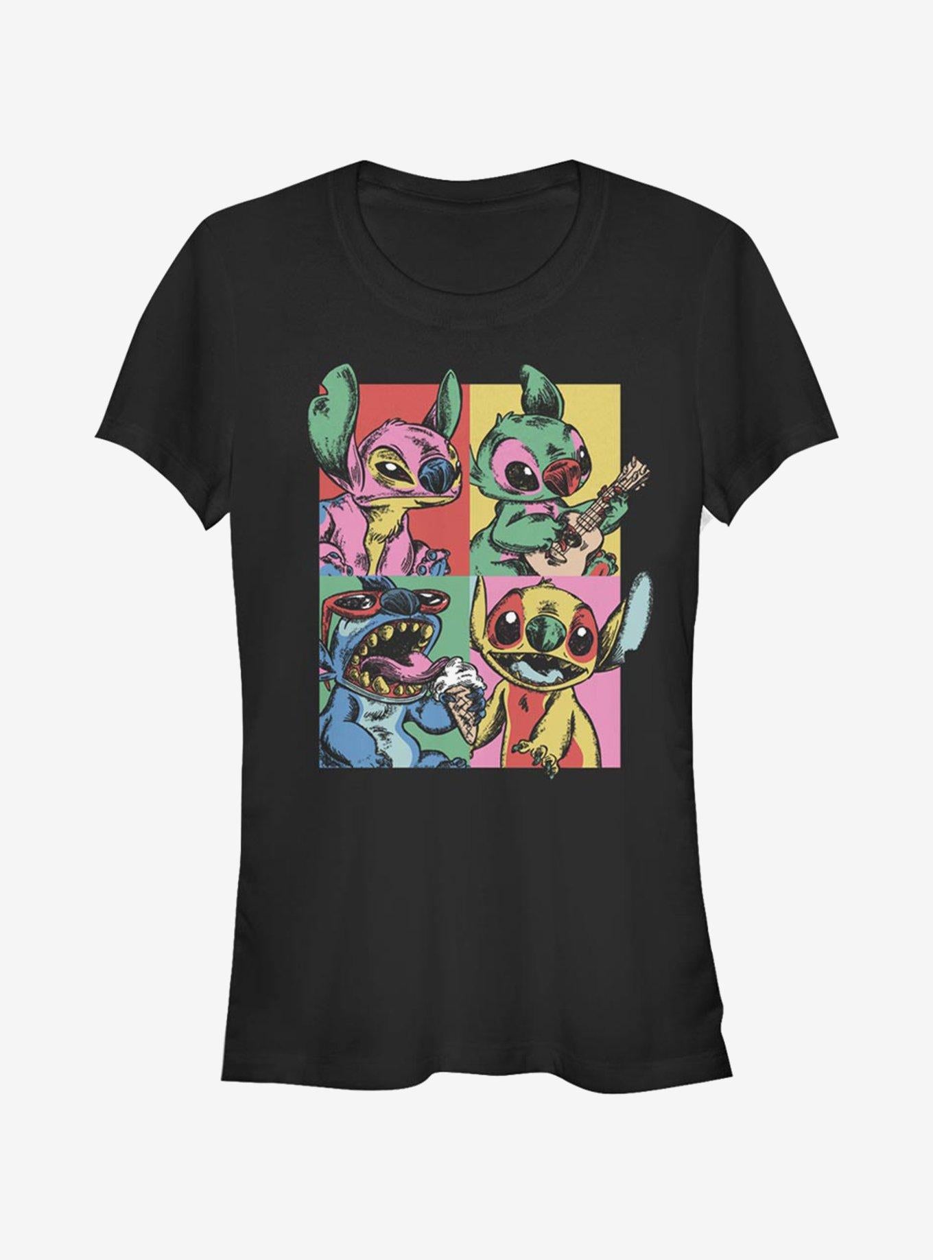 Disney Lilo Stitch Grunge Stitch Girls T-Shirt T-Shirt | Bold Graphic Edition | Must-Have Style