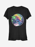 Disney Lilo Stitch Retro Rainbow Girls T-Shirt T-Shirt | Trending Streetwear Style | Top Pick For Fans