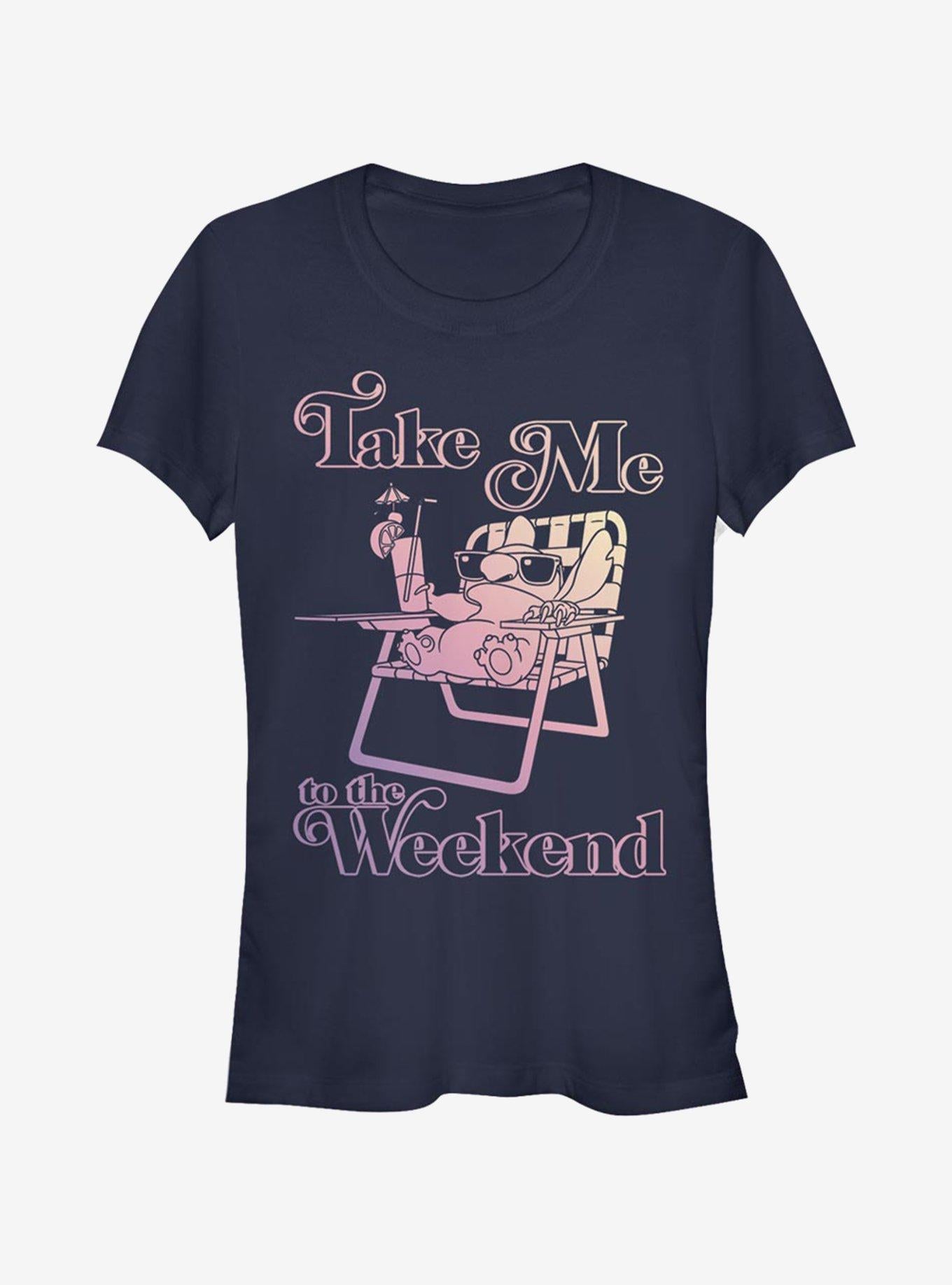 Disney Lilo Stitch Weekend Stitch Girls T-Shirt T-Shirt | Fan Favorite Style | Top Pick For Fans