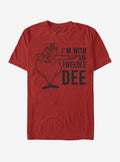 Disney Alice In Wonderland I'm With Tweedle Dee T-Shirt | Premium Unisex T-Shirt, Trending Graphic Tee