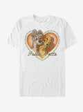 Disney Lady And The Tramp Vintage Bella Notte T-Shirt | Premium Unisex T-Shirt, Trending Graphic Tee