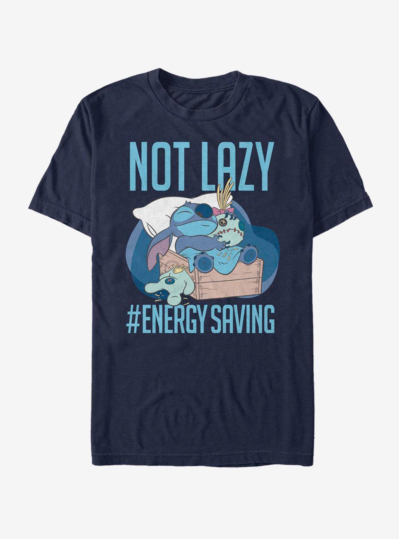 Disney Lilo Stitch Lazy Energy T-Shirt T-Shirt | High-Quality Print | Must-Have Style