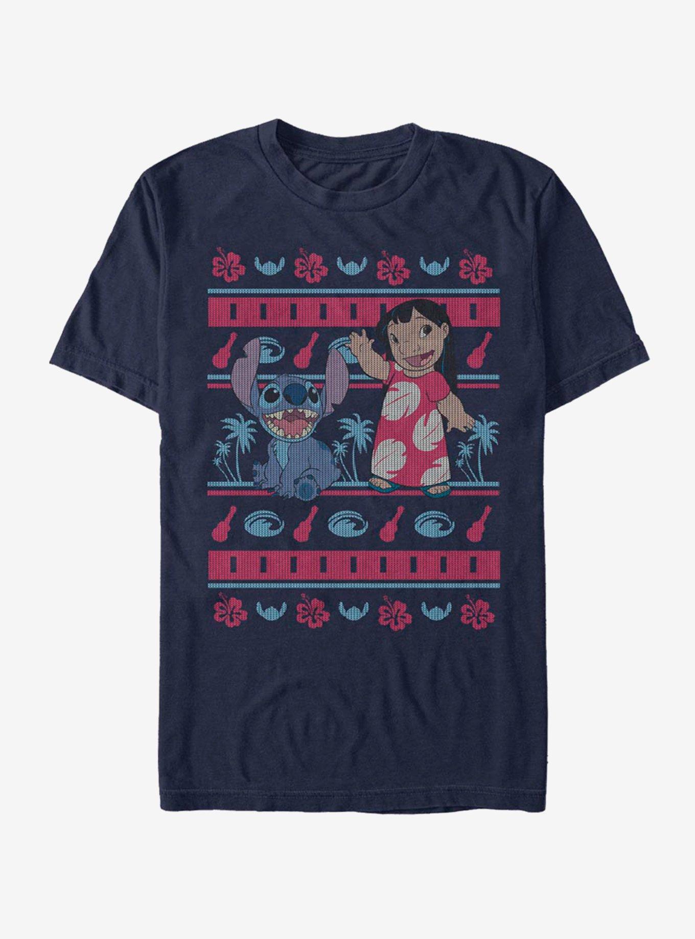 Disney Lilo Stitch Holiday Lilo Hawaiian Pattern T-Shirt T-Shirt | Exclusive Art Design | Perfect For Daily Wear
