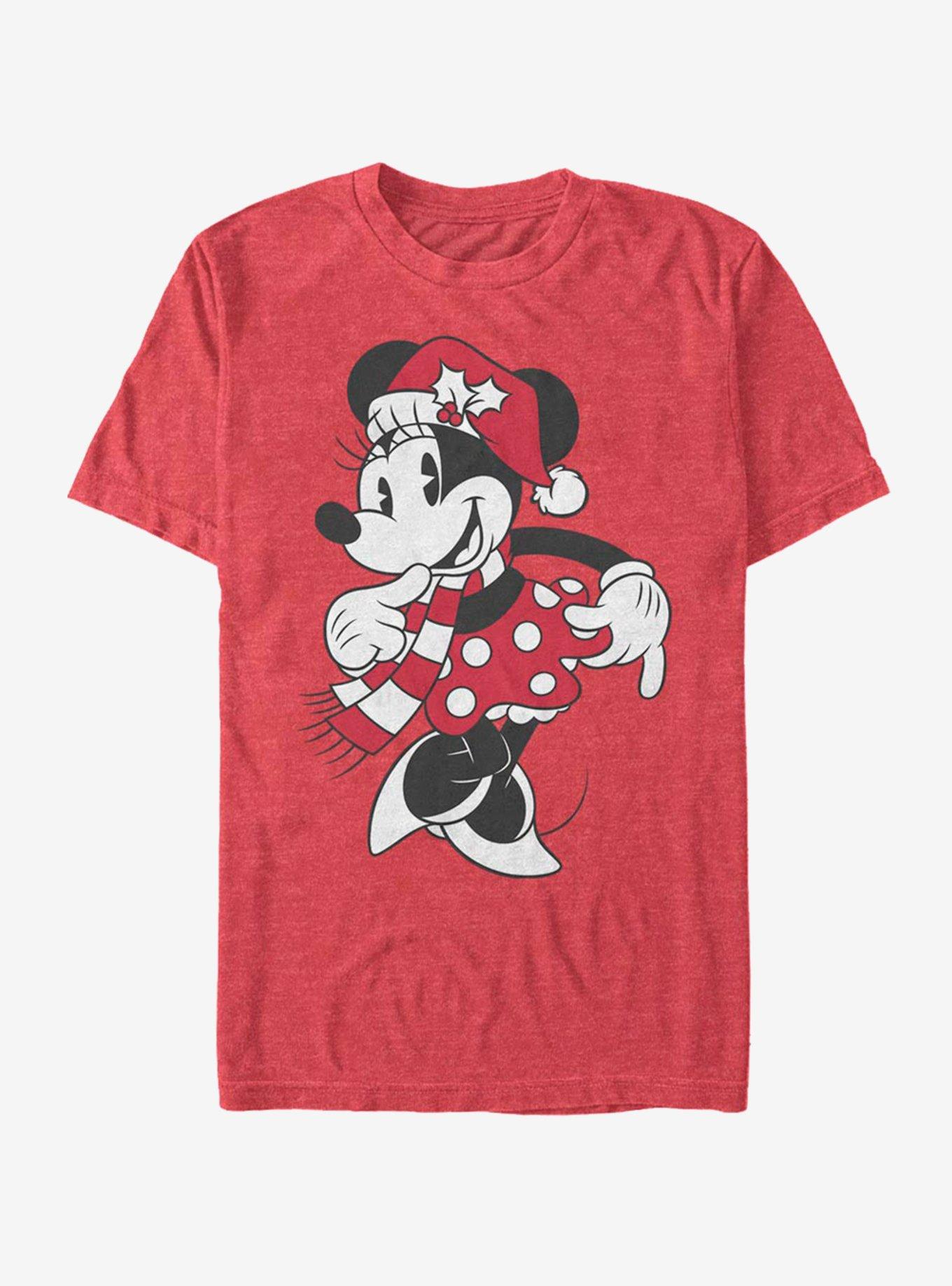 Disney Minnie Mouse Holiday Minnie Hat T-Shirt