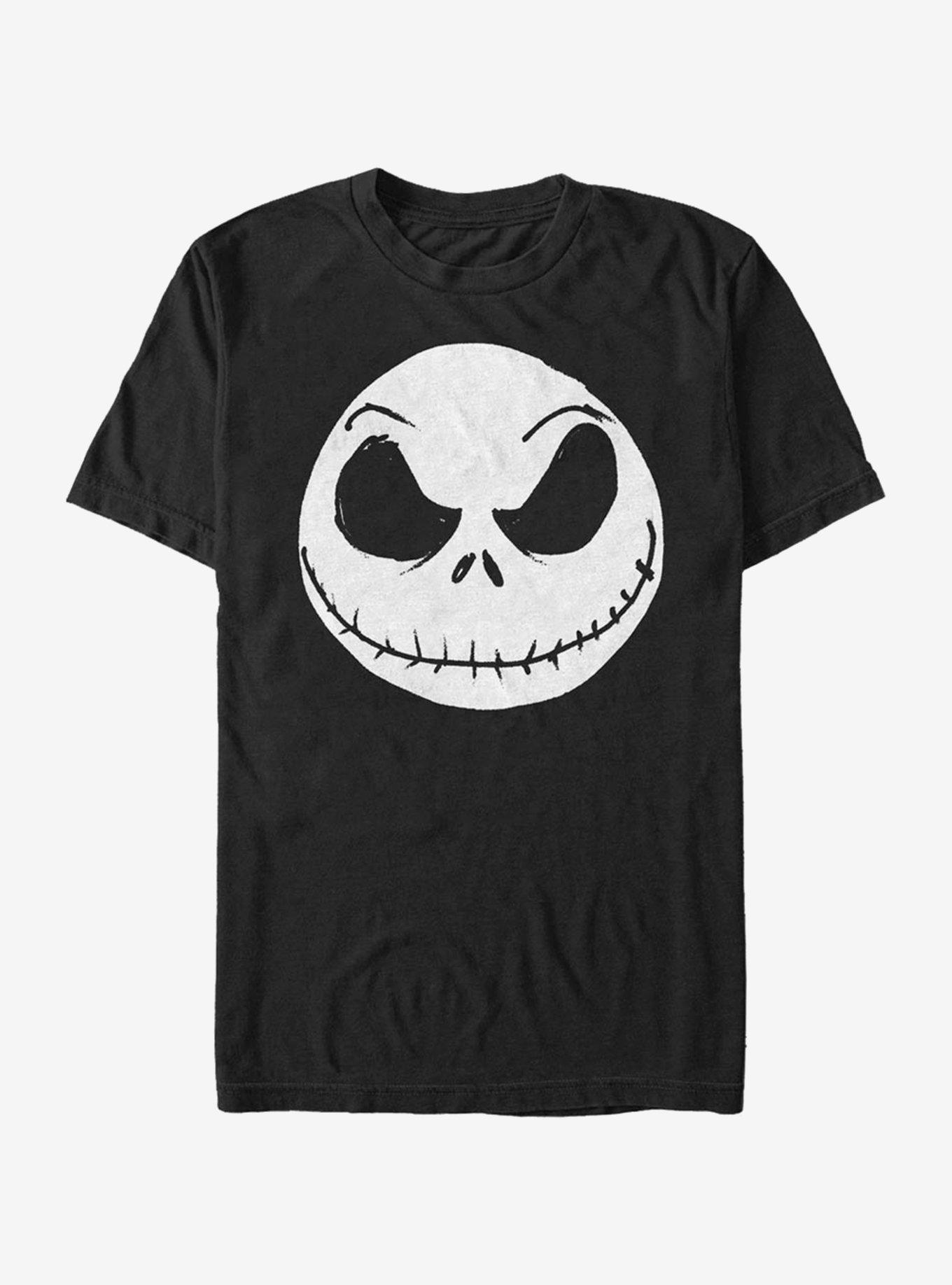 The Nightmare Before Christmas Big Face Jack T-shirt | Trendy Graphic Tee | Casual Unisex T-shirt