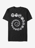 The Nightmare Before Christmas Jack Emotions Spiral T-Shirt T-Shirt | Premium Graphic | Trending Now