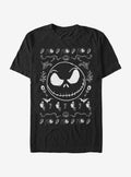 The Nightmare Before Christmas Jack Spooky Sweater T-shirt | Trendy Graphic Tee | Casual Unisex T-shirt