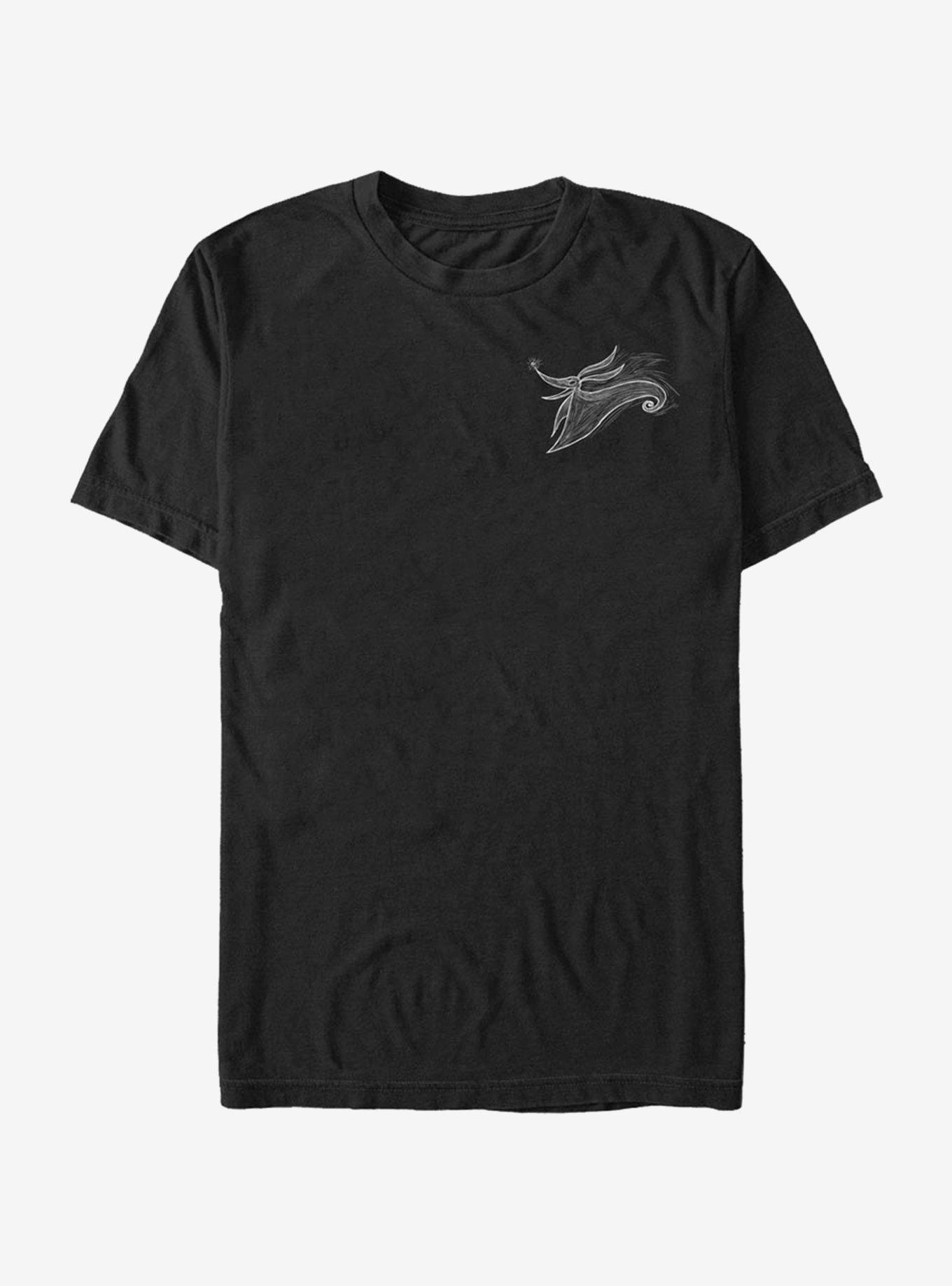 The Nightmare Before Christmas Zero Pocket Scribble T-Shirt T-Shirt | Aesthetic Graphic | Top Pick For Fans