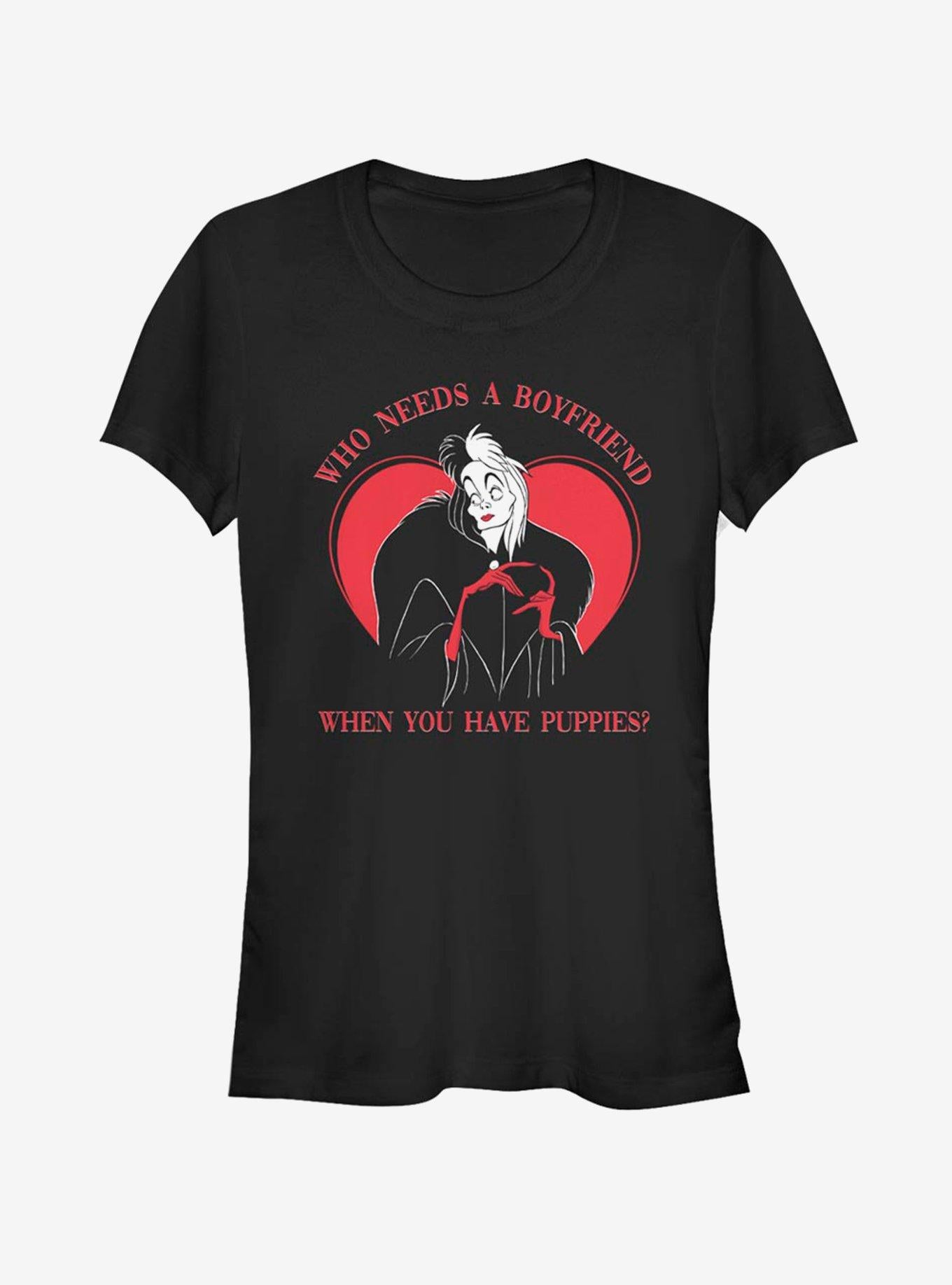 Disney Villains Cruella De Vil When You Have Puppies Girls T-Shirt | Premium Unisex T-Shirt, Trending Graphic Tee
