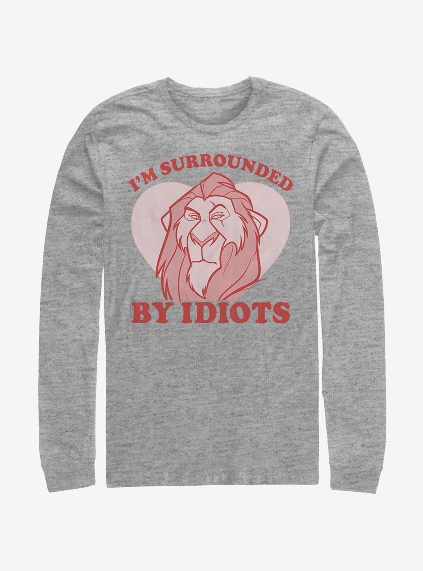 Disney The Lion King Surrounded Valentine Long-Sleeve T-Shirt | Premium Unisex T-Shirt, Trending Graphic Tee