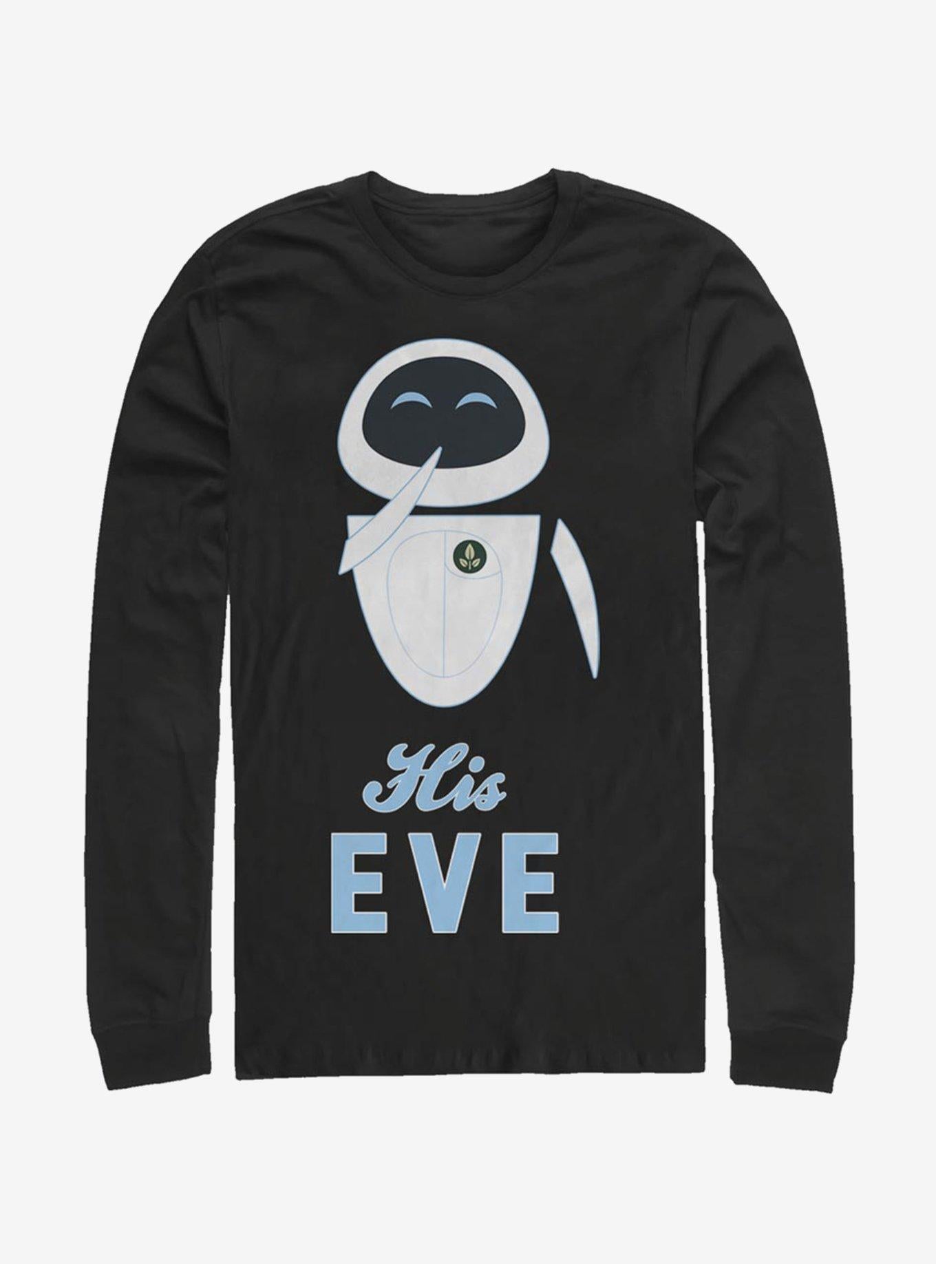 Disney Pixar Wall-E His Eve Long-Sleeve T-Shirt | Premium Unisex T-Shirt, Trending Graphic Tee