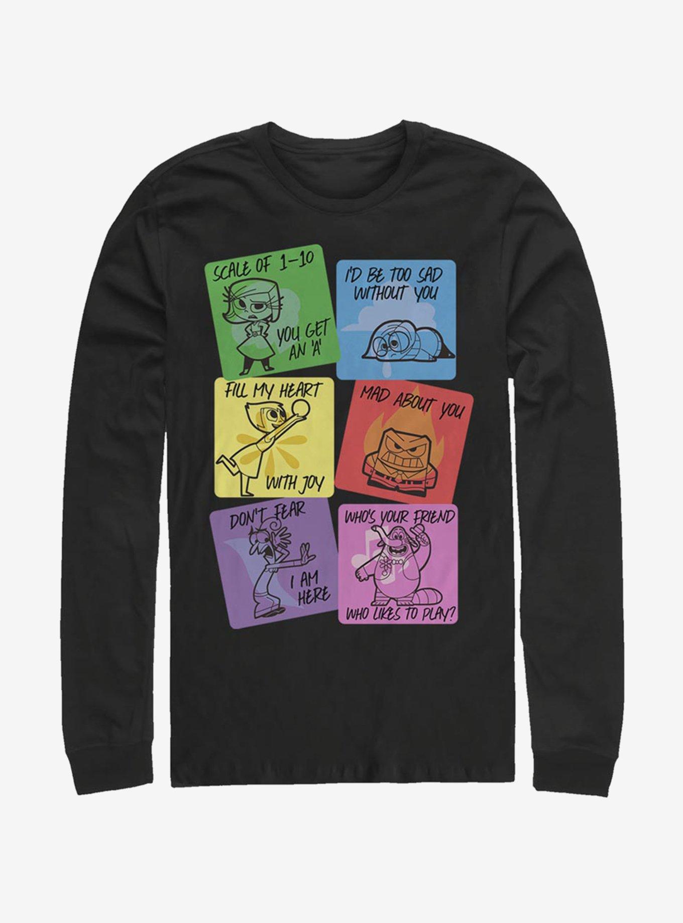 Disney Pixar Inside Out V-Day Cards Long-Sleeve T-Shirt | Premium Unisex T-Shirt, Trending Graphic Tee