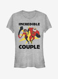Disney Pixar The Incredibles Incredible Couple Girls T-Shirt | Premium Unisex T-Shirt, Trending Graphic Tee