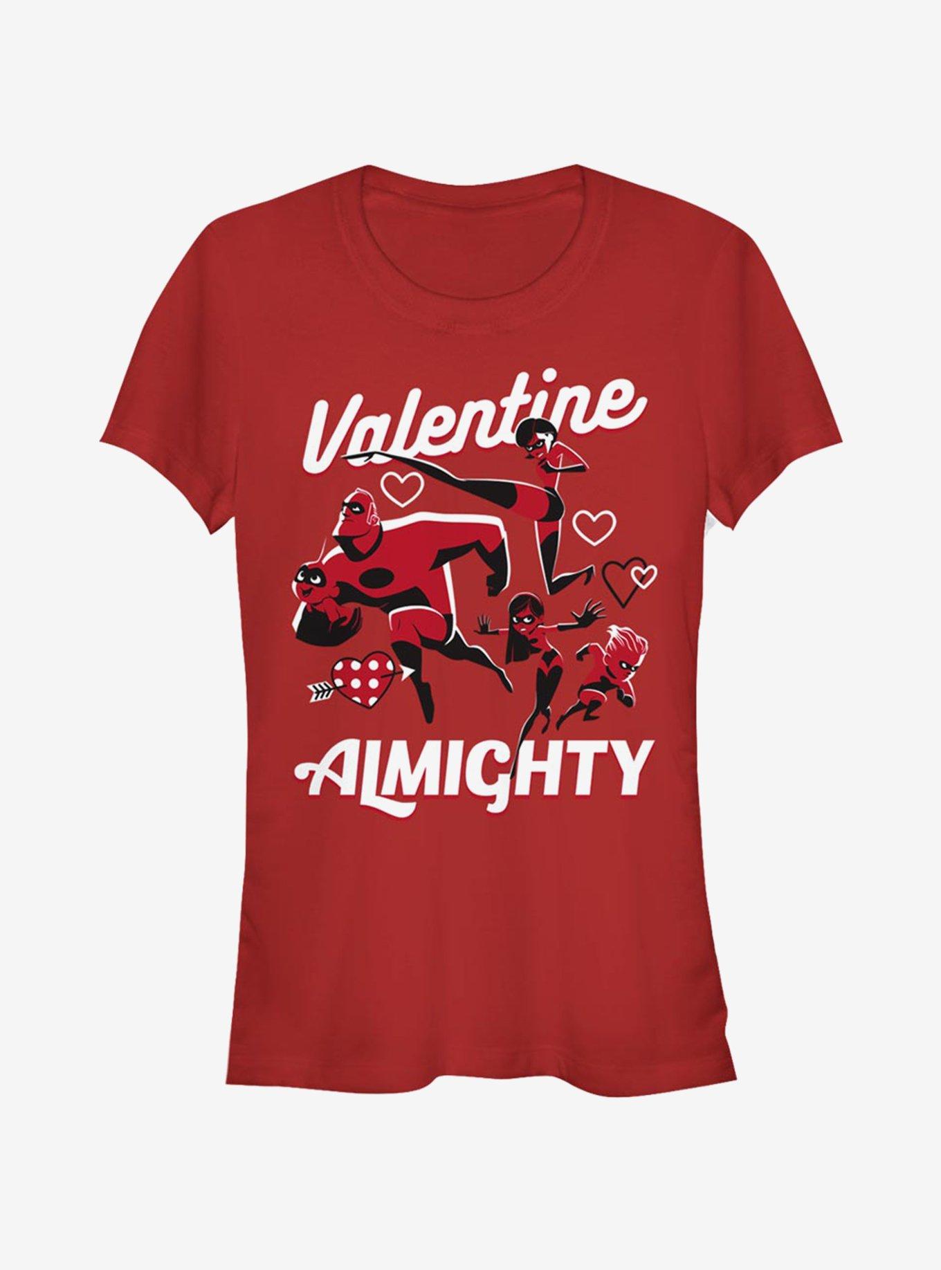 Disney Pixar The Incredibles Valentine Almighty Girls T-Shirt | Premium Unisex T-Shirt, Trending Graphic Tee