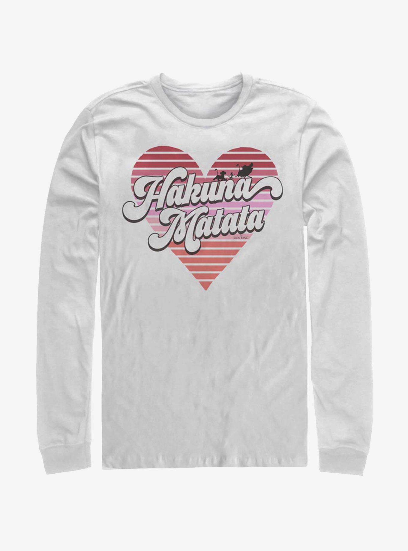 Disney The Lion King Hakuna Heart Long-Sleeve T-Shirt | Premium Unisex T-Shirt, Trending Graphic Tee