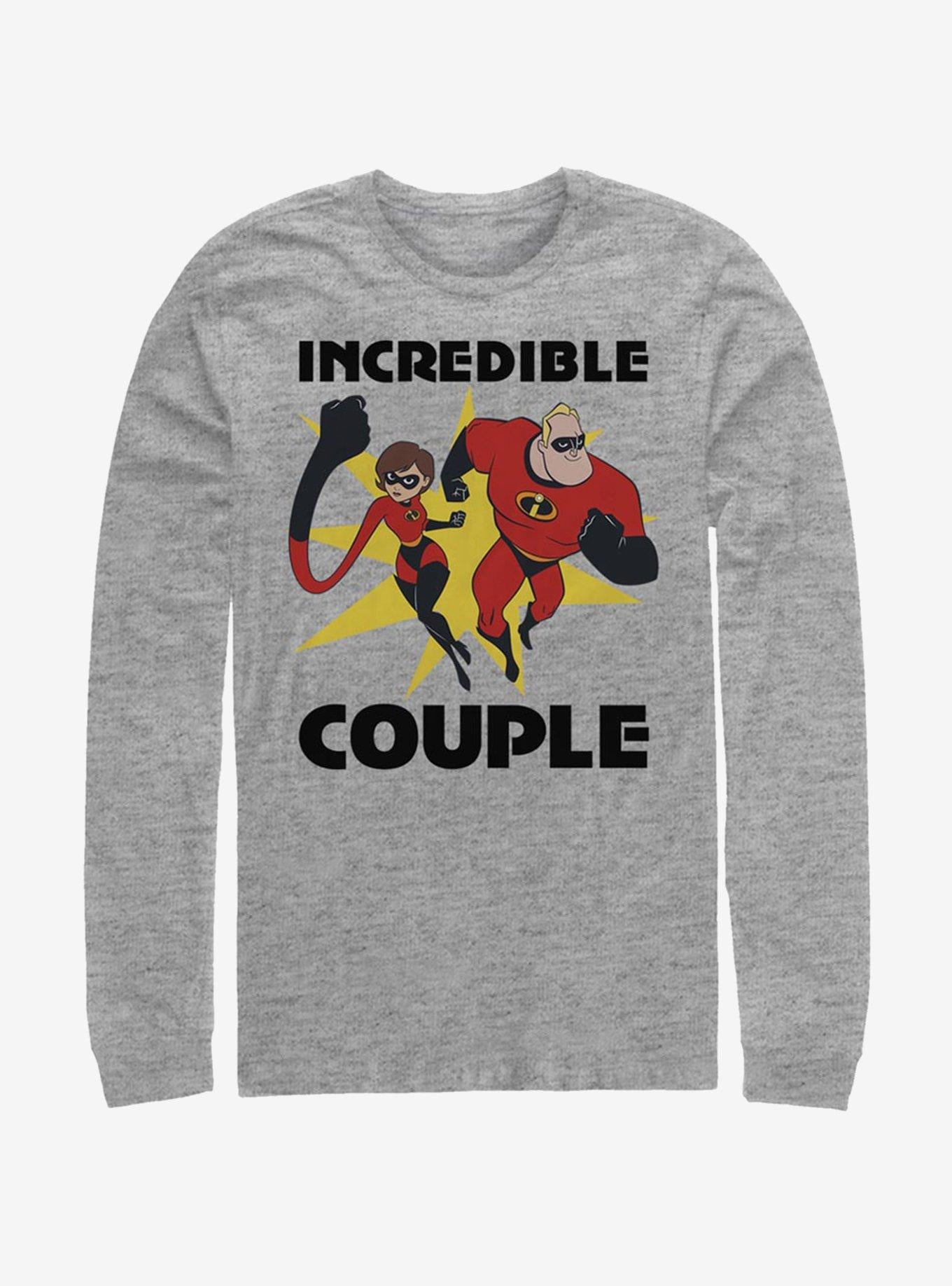 Disney Pixar The Incredibles Incredible Couple Long-Sleeve T-Shirt | Premium Unisex T-Shirt, Trending Graphic Tee