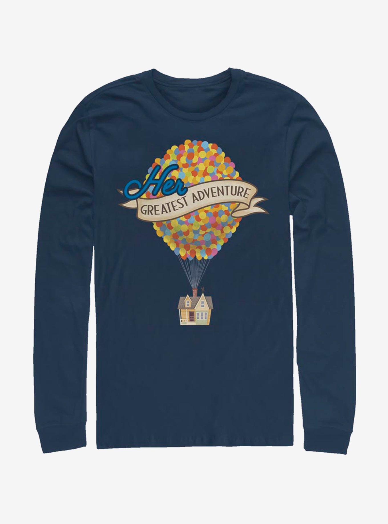 Disney Pixar Up Her Greatest Adventure Long-Sleeve T-Shirt | Premium Unisex T-Shirt, Trending Graphic Tee
