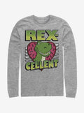 Disney Pixar Toy Story Rexcellent Heart Long-Sleeve T-Shirt | Premium Unisex T-Shirt, Trending Graphic Tee