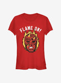 Marvel Fantastic Four Flame On Girls T-Shirt T-Shirt | Exclusive Edition | Great Gift Idea