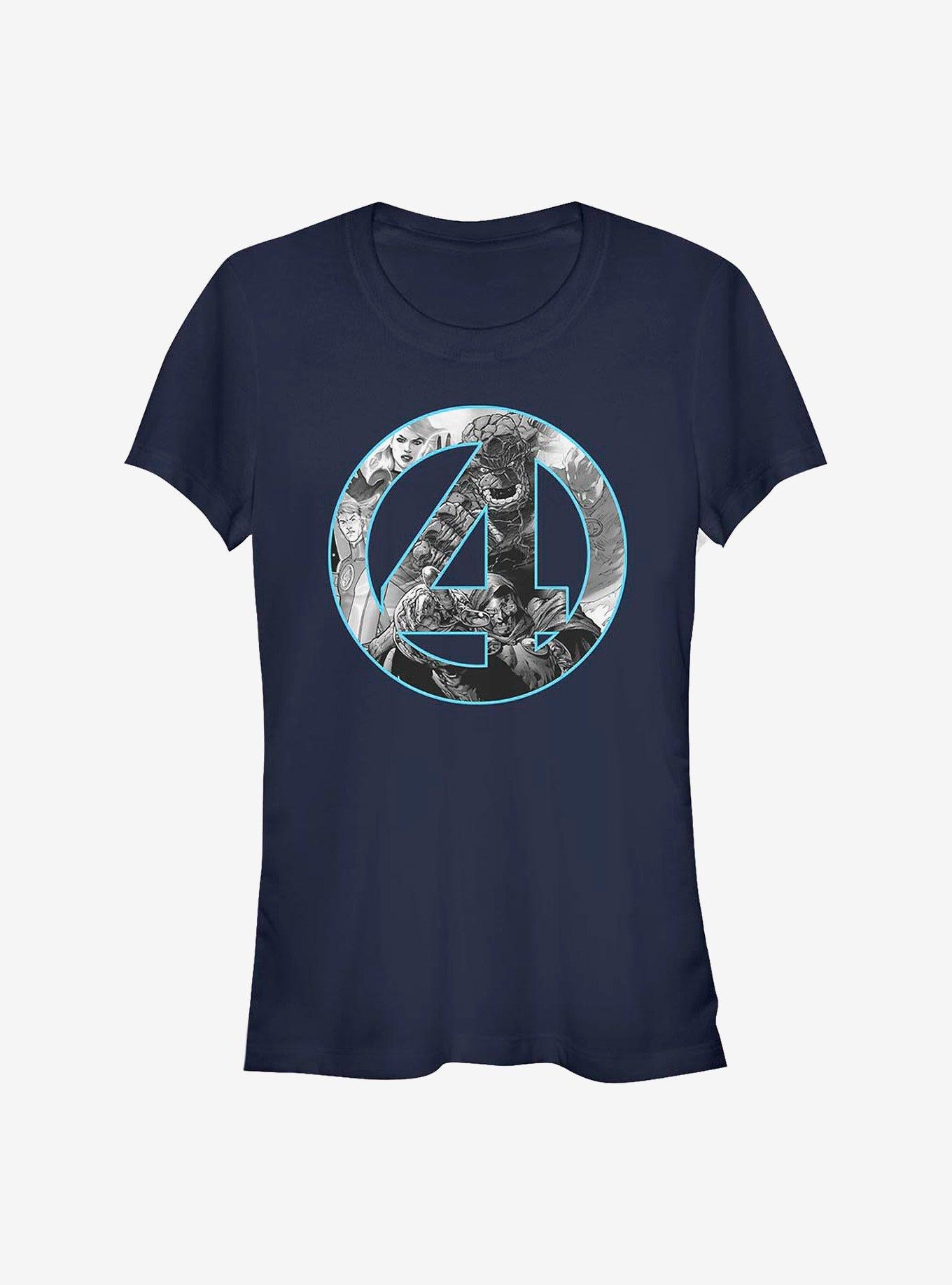 Marvel Fantastic Four Four Badge Girls T-Shirt