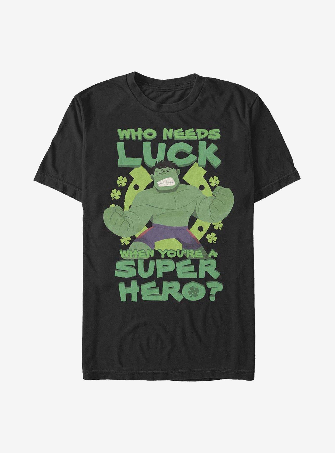 Marvel The Hulk Super Hulk Luck T-Shirt | Premium Unisex T-Shirt, Trending Graphic Tee