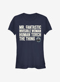 Marvel Fantastic Four Fantastic Stack Girls T-Shirt T-Shirt | Trending Design | Trending Now