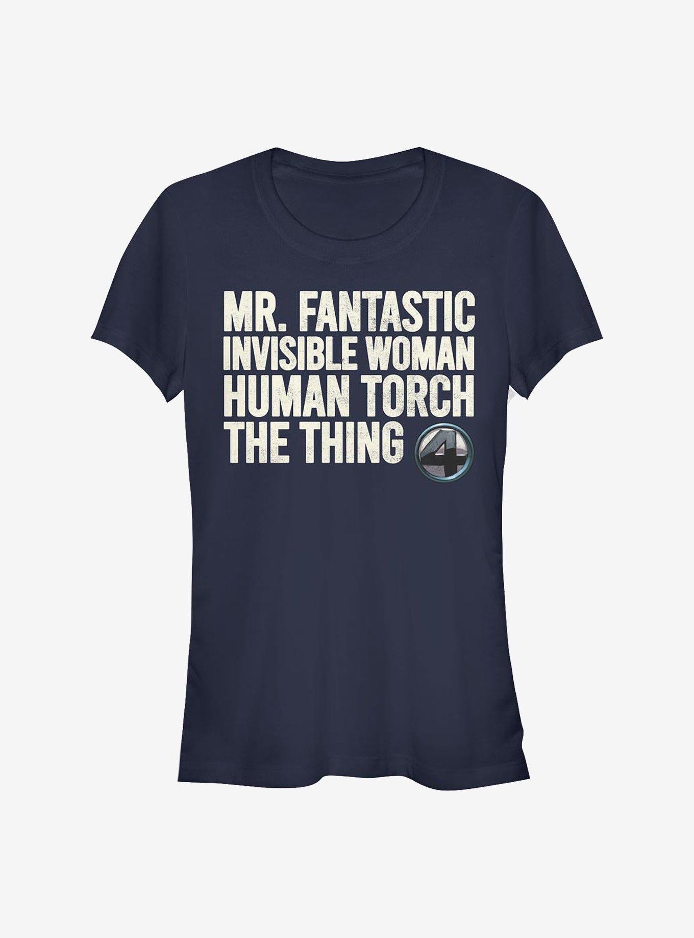 Marvel Fantastic Four Fantastic Stack Girls T-Shirt
