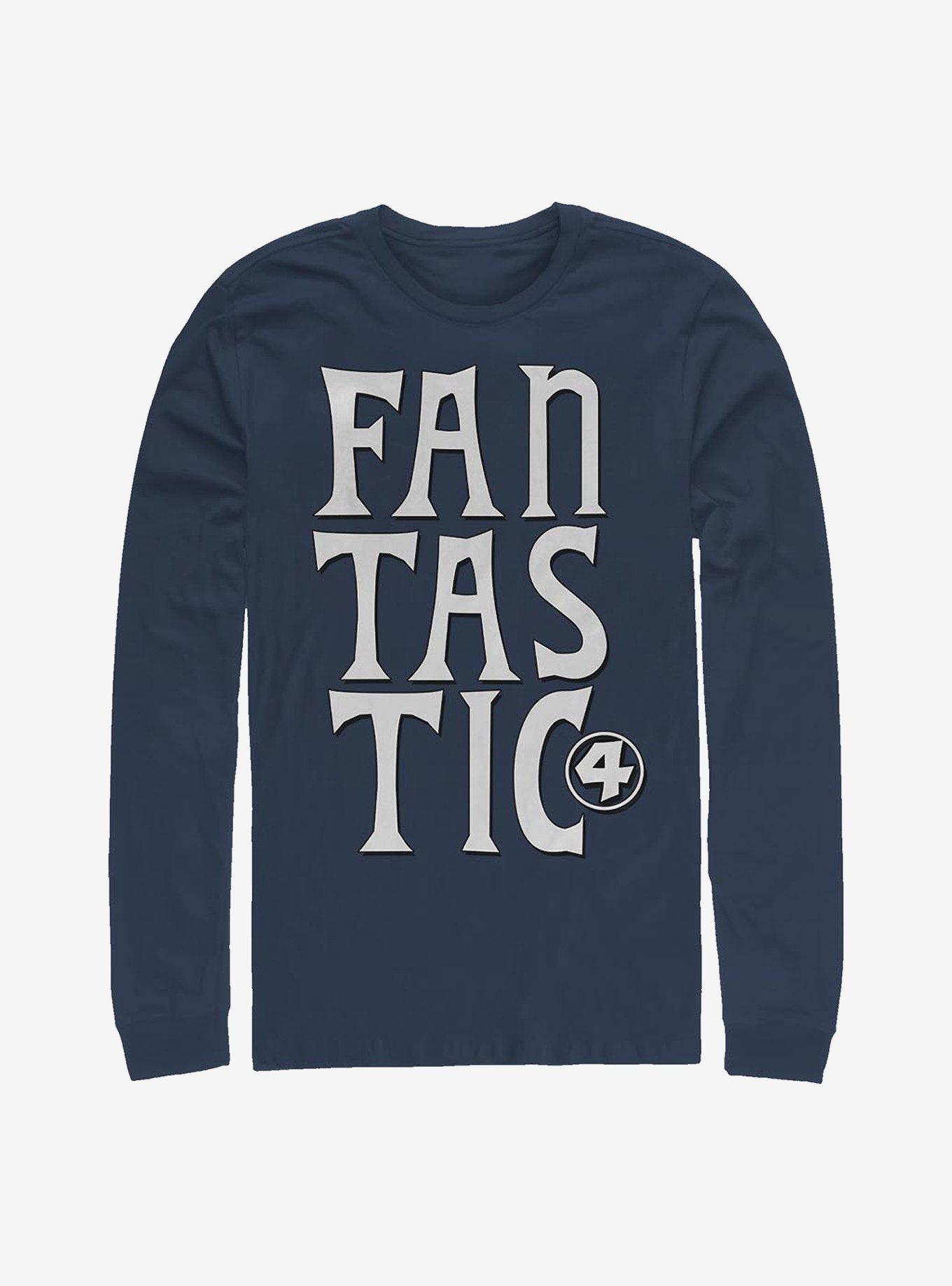 Marvel Fantastic Four Fantastic Words Long-Sleeve T-Shirt T-Shirt | Streetwear Vibe | Great Gift Idea
