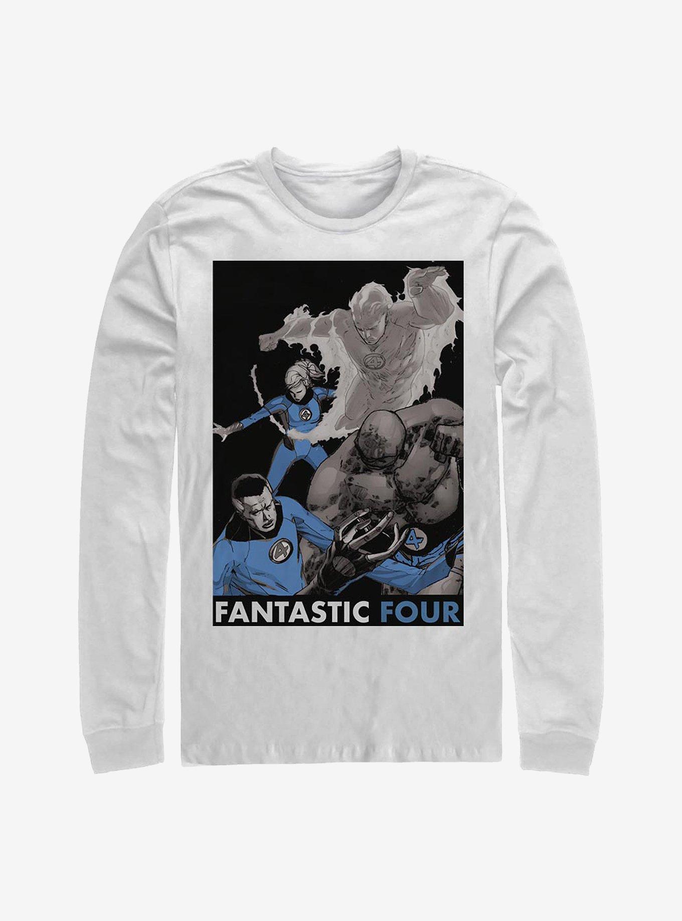 Marvel Fantastic Four The Four Long-Sleeve T-Shirt T-Shirt | High-Quality Print | Trending Now