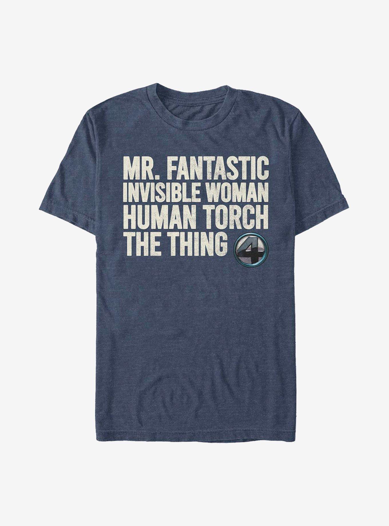 Marvel Fantastic Four Fantastic Stack T-Shirt T-Shirt | Streetwear Vibe | Great Gift Idea
