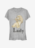 Disney Lady And The Tramp His Lady Girls T-Shirt | Premium Unisex T-Shirt, Trending Graphic Tee