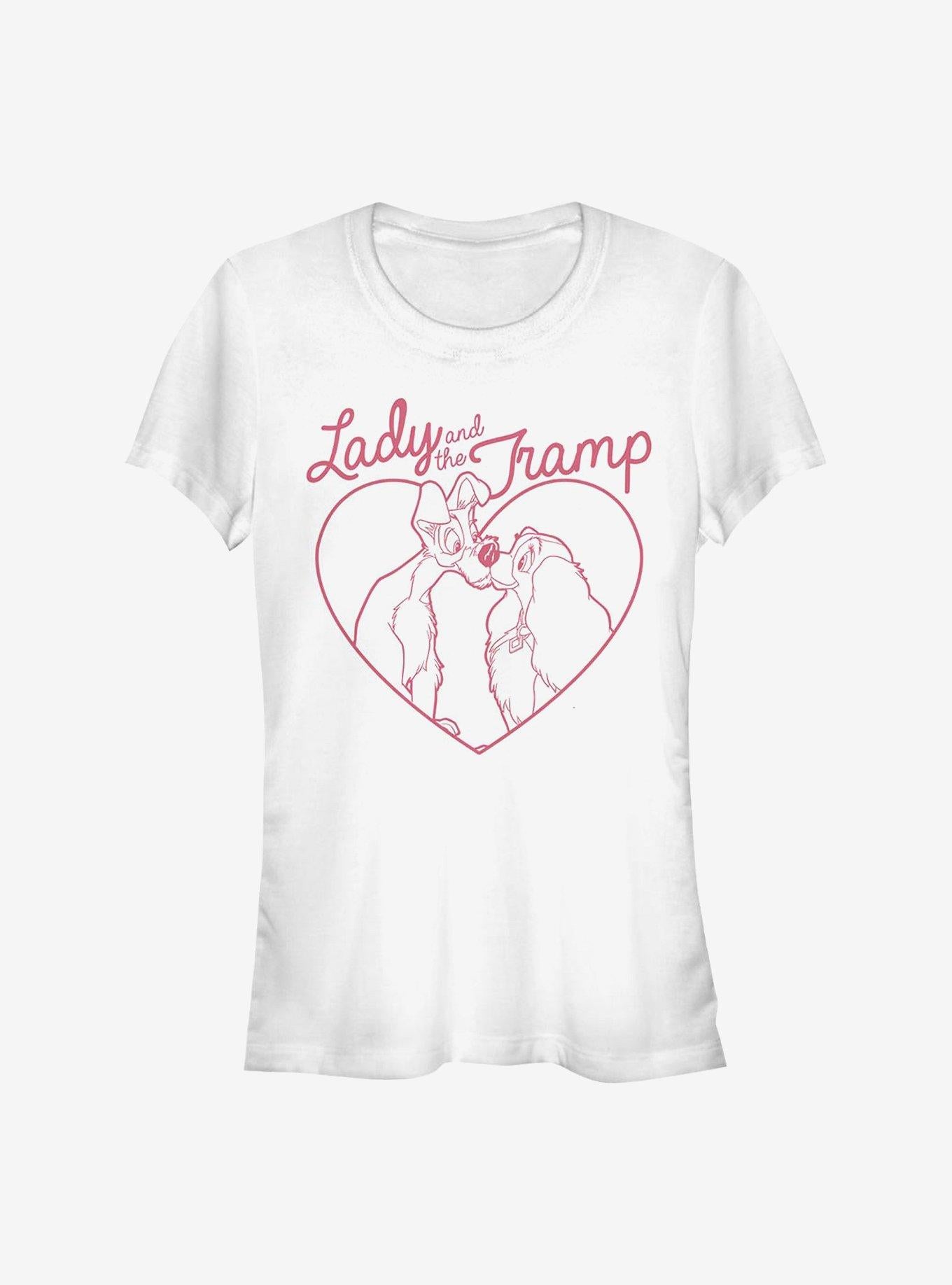 Disney Lady And The Tramp Love Pups Girls T-Shirt | Premium Unisex T-Shirt, Trending Graphic Tee