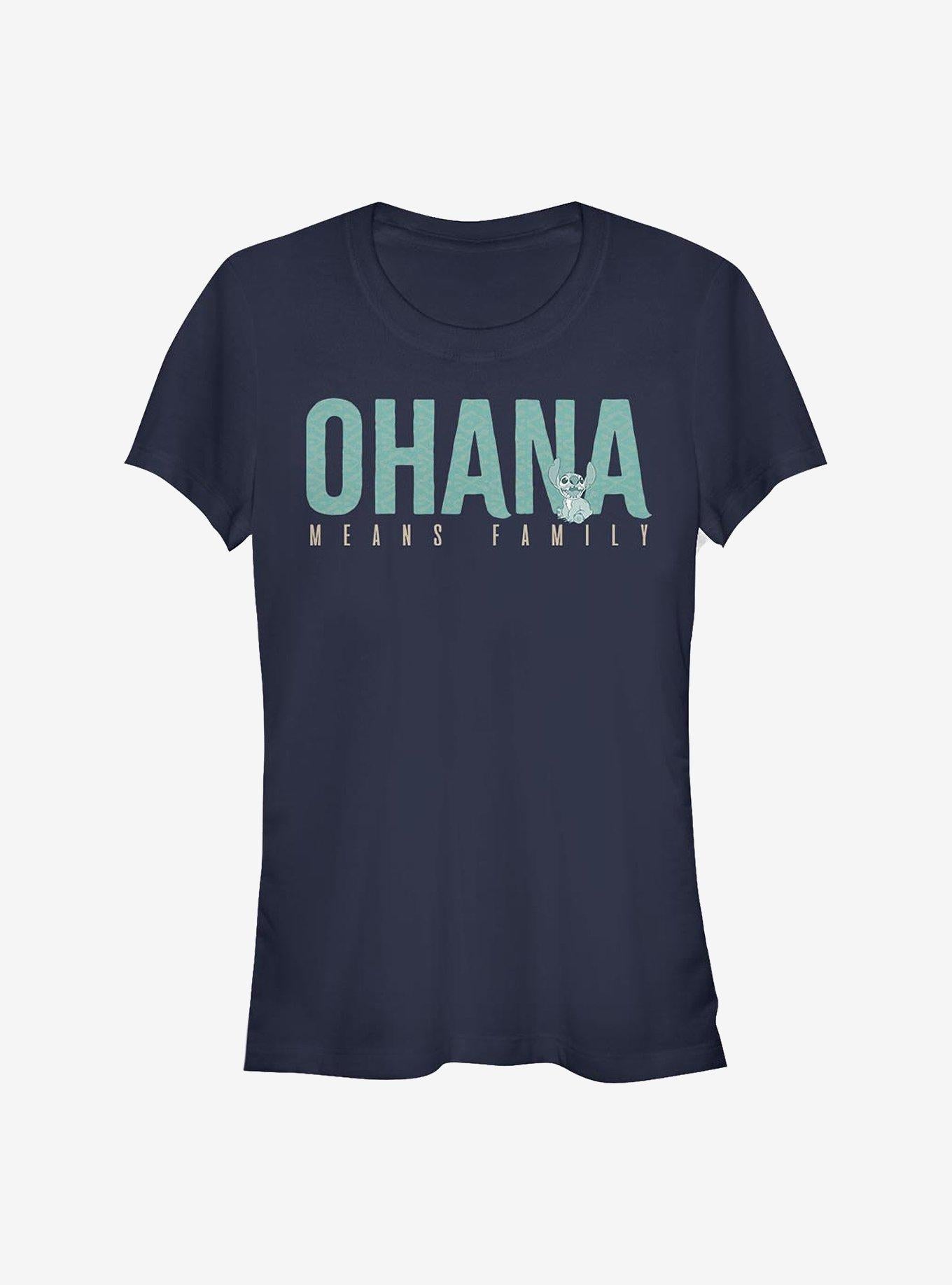 Disney Lilo Stitch Ohana Bold Girls T-Shirt T-Shirt | Streetwear Vibe | Top Pick For Fans