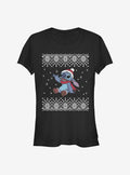 Disney Lilo Stitch Christmas Front Girls T-Shirt T-Shirt | High-Quality Print | Great Gift Idea