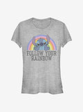 Disney Lilo Stitch Rainbow Girls T-Shirt T-Shirt | High-Quality Print | Trending Now