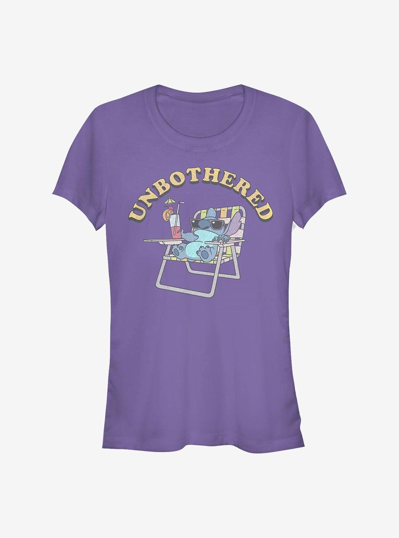 Disney Lilo Stitch Unbothered Girls T-Shirt T-Shirt | Exclusive Edition | Perfect For Daily Wear