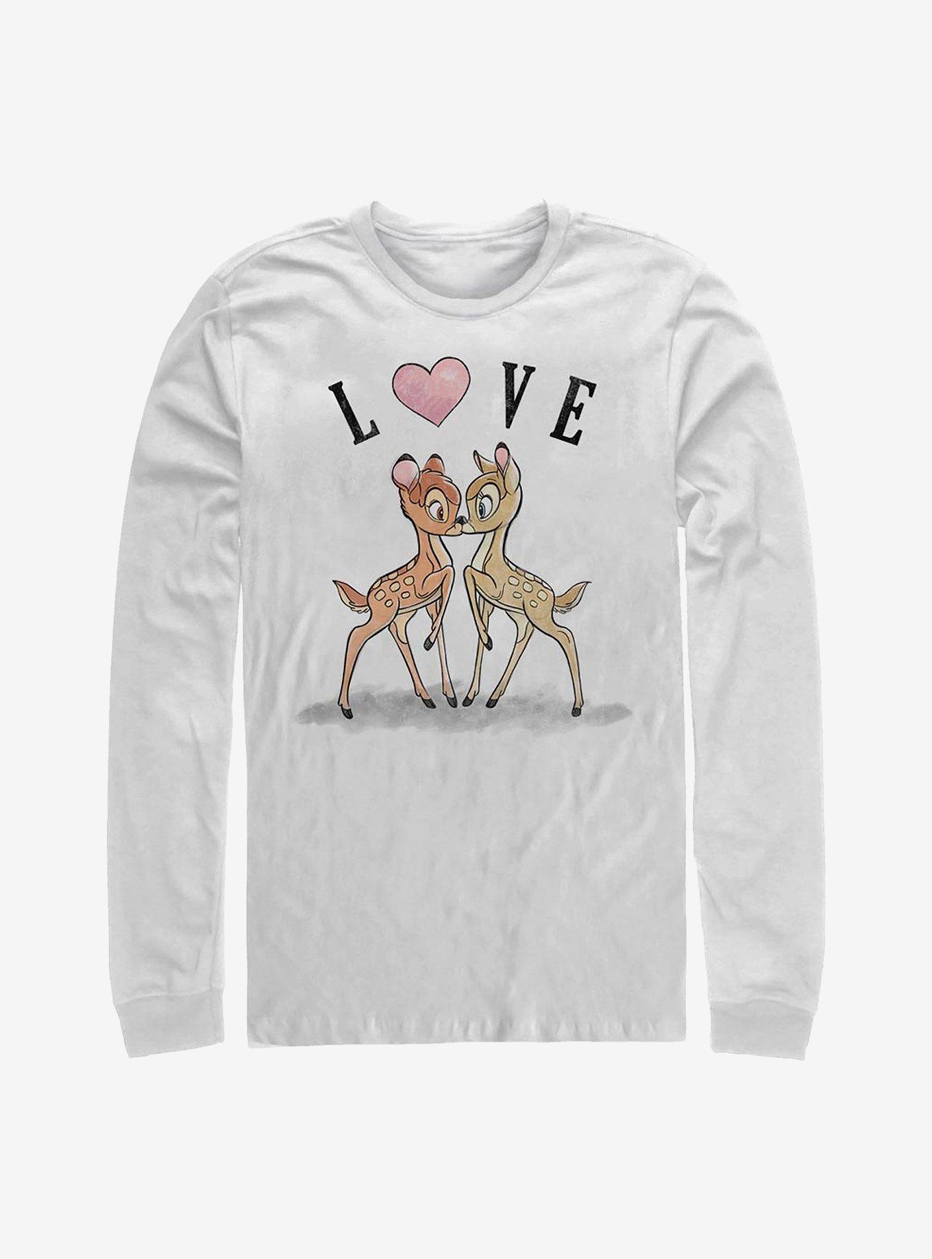 Disney Bambi Love Long-Sleeve T-Shirt | Premium Unisex T-Shirt, Trending Graphic Tee