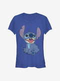 Disney Lilo Stitch Basic Happy Stitch Girls T-Shirt T-Shirt | Exclusive Art Design | High Demand Item
