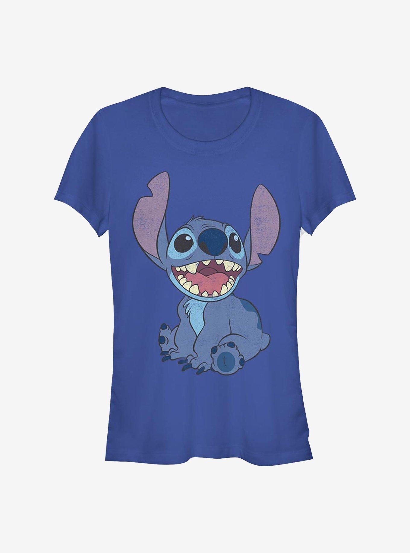 Disney Lilo Stitch Basic Happy Stitch Girls T-Shirt T-Shirt | Exclusive Art Design | High Demand Item