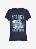 Disney Lilo Stitch Lazy Energy Girls T-Shirt T-Shirt | Bold Graphic Edition | Top Pick For Fans